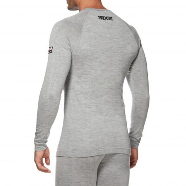 Six2 Maglia Termica Moto Wool Grey Unisex